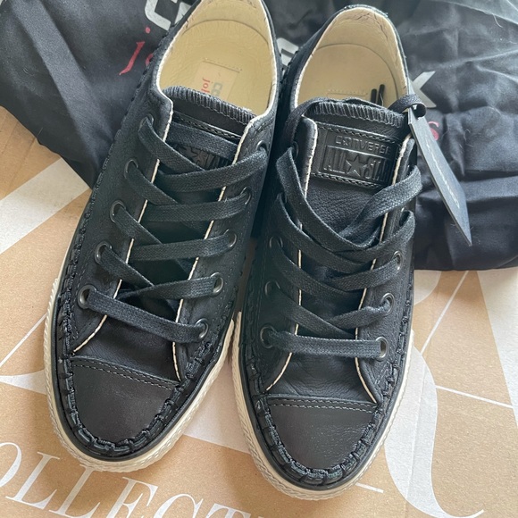 NEW JOHN VARVATOS CONVERSE LEATHER TURTLE SNEAKERS - Picture 9 of 13